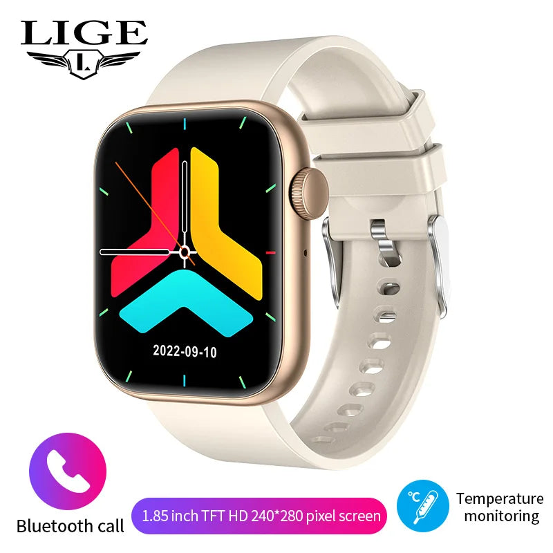 Wireless Charging Smartwatch Bluetooth - Custom Watch Face - Multiple Colors to Choose From