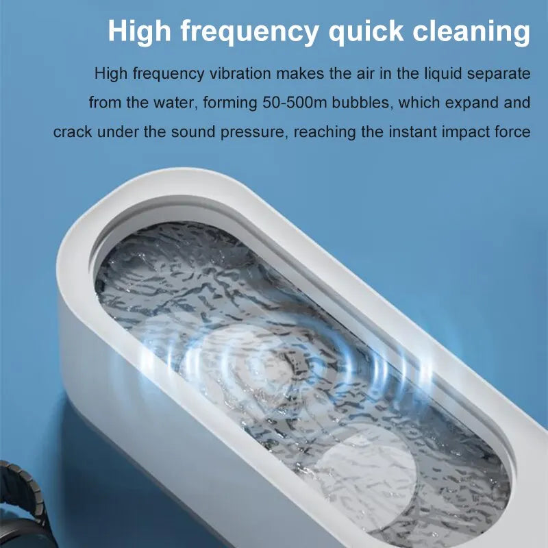 Multifunctional Vibration Cleaning Machine for Contact Lens, Watch, Jewelry, and Teeth