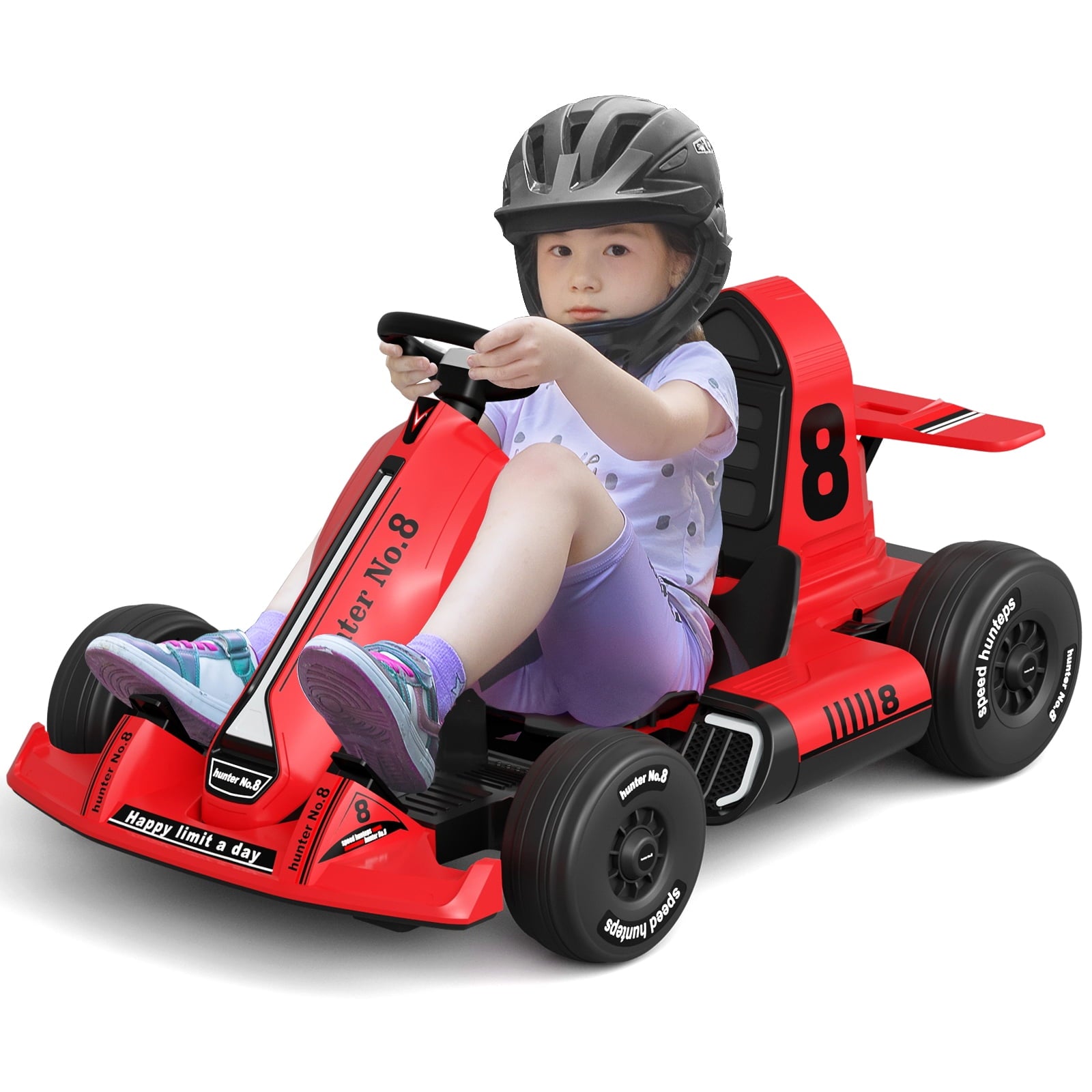 12 Volts Kids Electric Ride-On Car with Remote Control, Outdoor Go-Kart  (Max Speed 5 Mph)