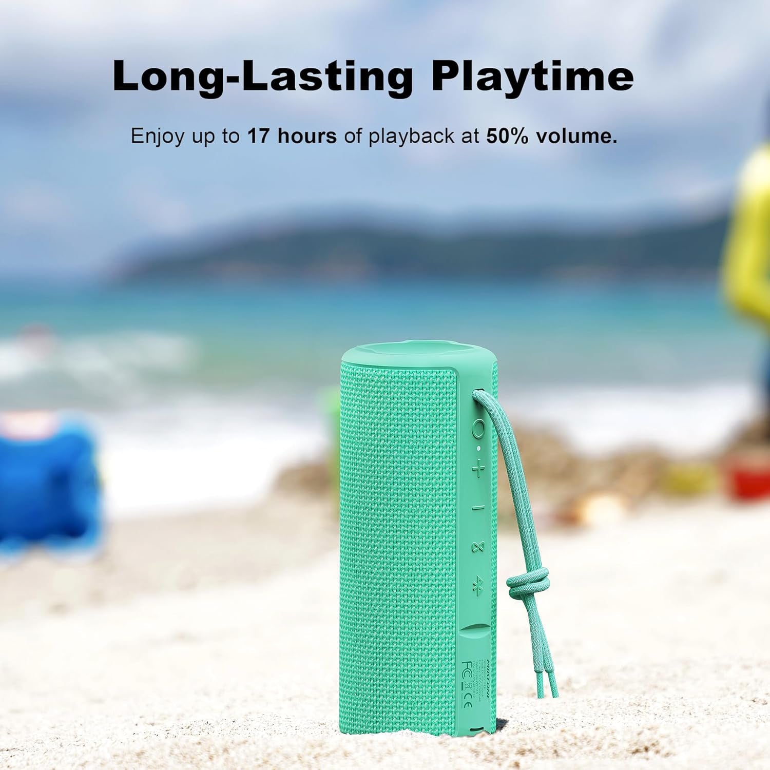 Outdoor Waterproof Portable Bluetooth Speaker - Green