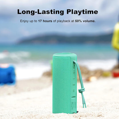Outdoor Waterproof Portable Bluetooth Speaker - Green