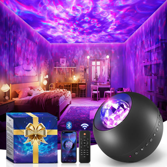Galaxy Projector 240 Lighting Modes/15 White Noise/Bluetooth Music Galaxy Projector 