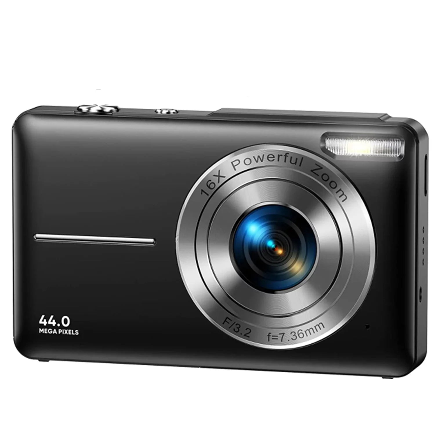 1080P Digital Camera 44MP 16X Digital Zoom Compact Point and Shoot Portable Small Starter Camera 