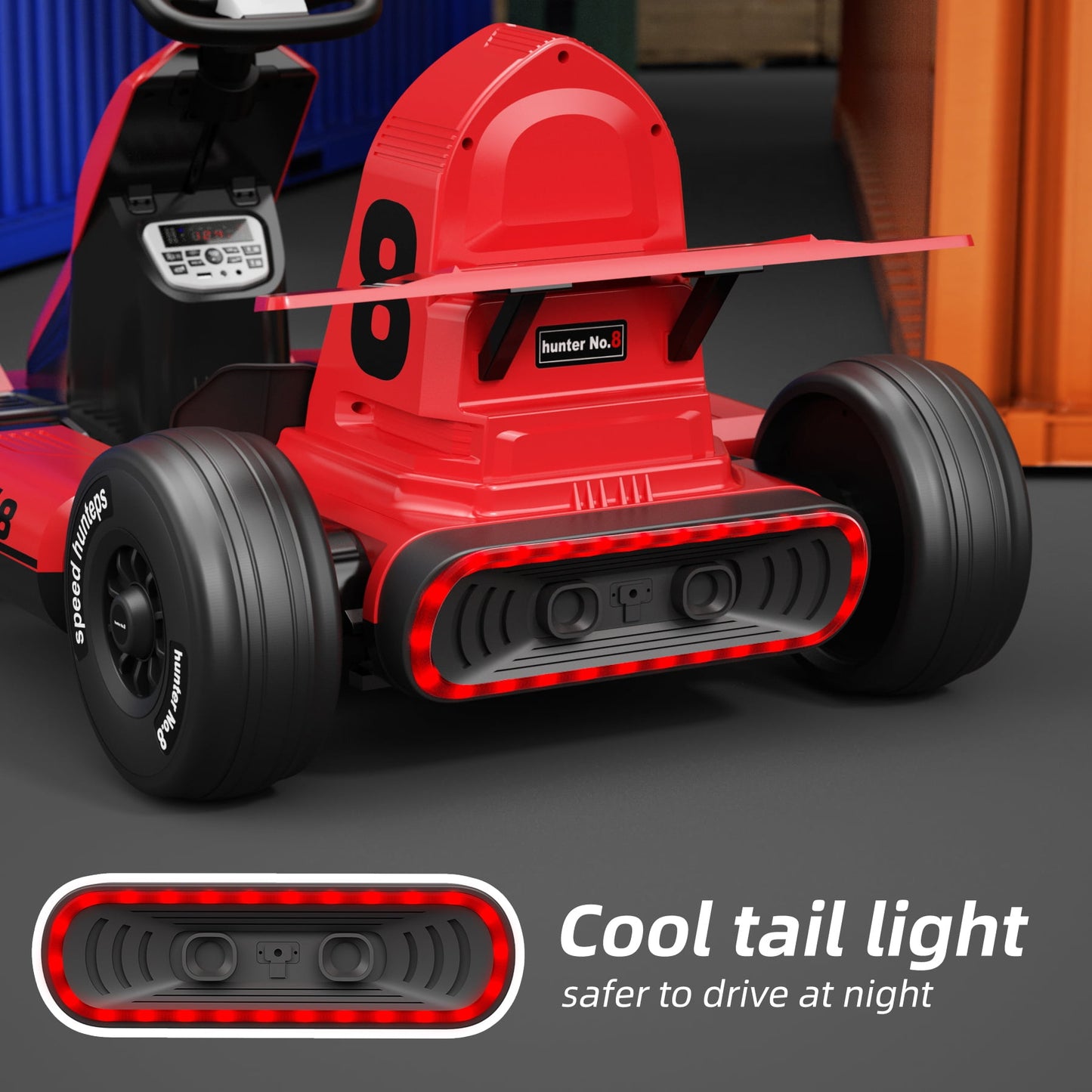 12 Volts Kids Electric Ride-On Car with Remote Control, Outdoor Go-Kart  (Max Speed 5 Mph)