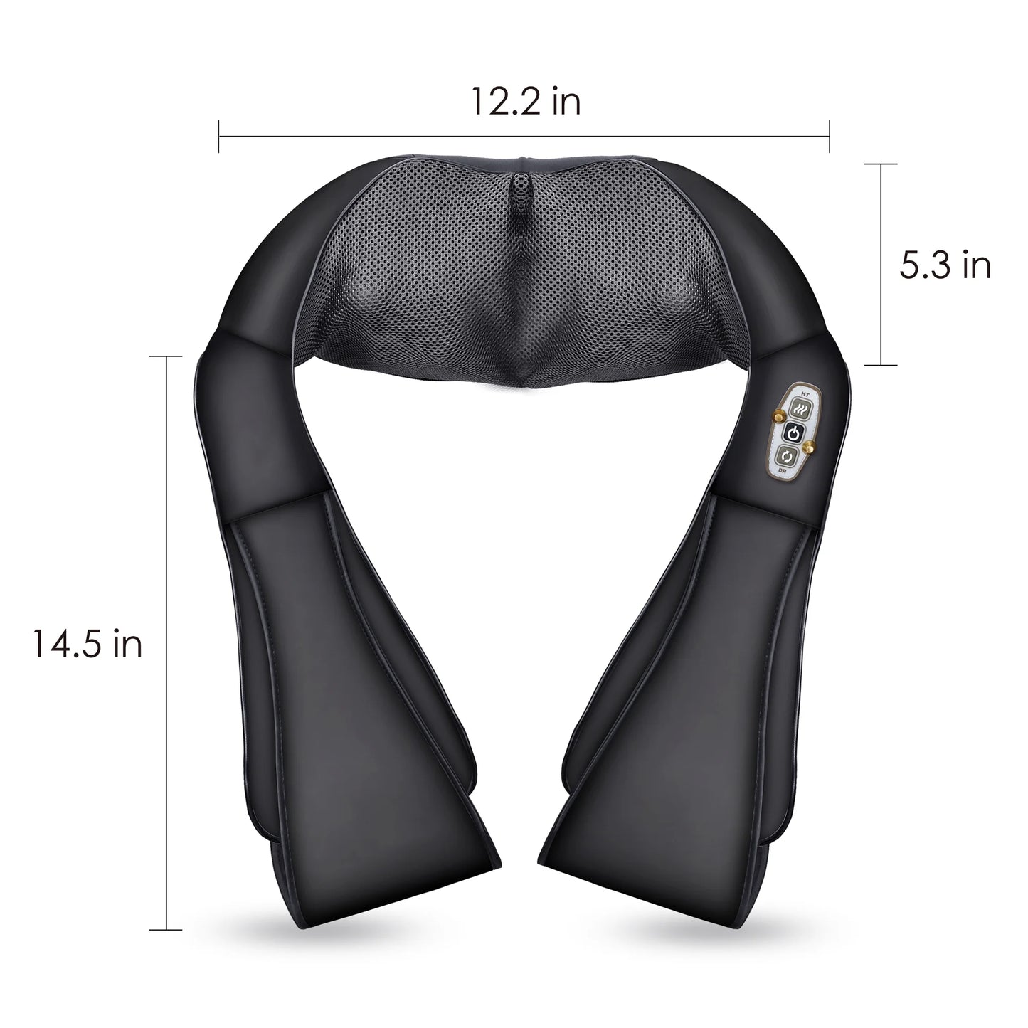 Shiatsu Shoulder Neck Massager with Heat, 4D Deep Kneading Back Massager 