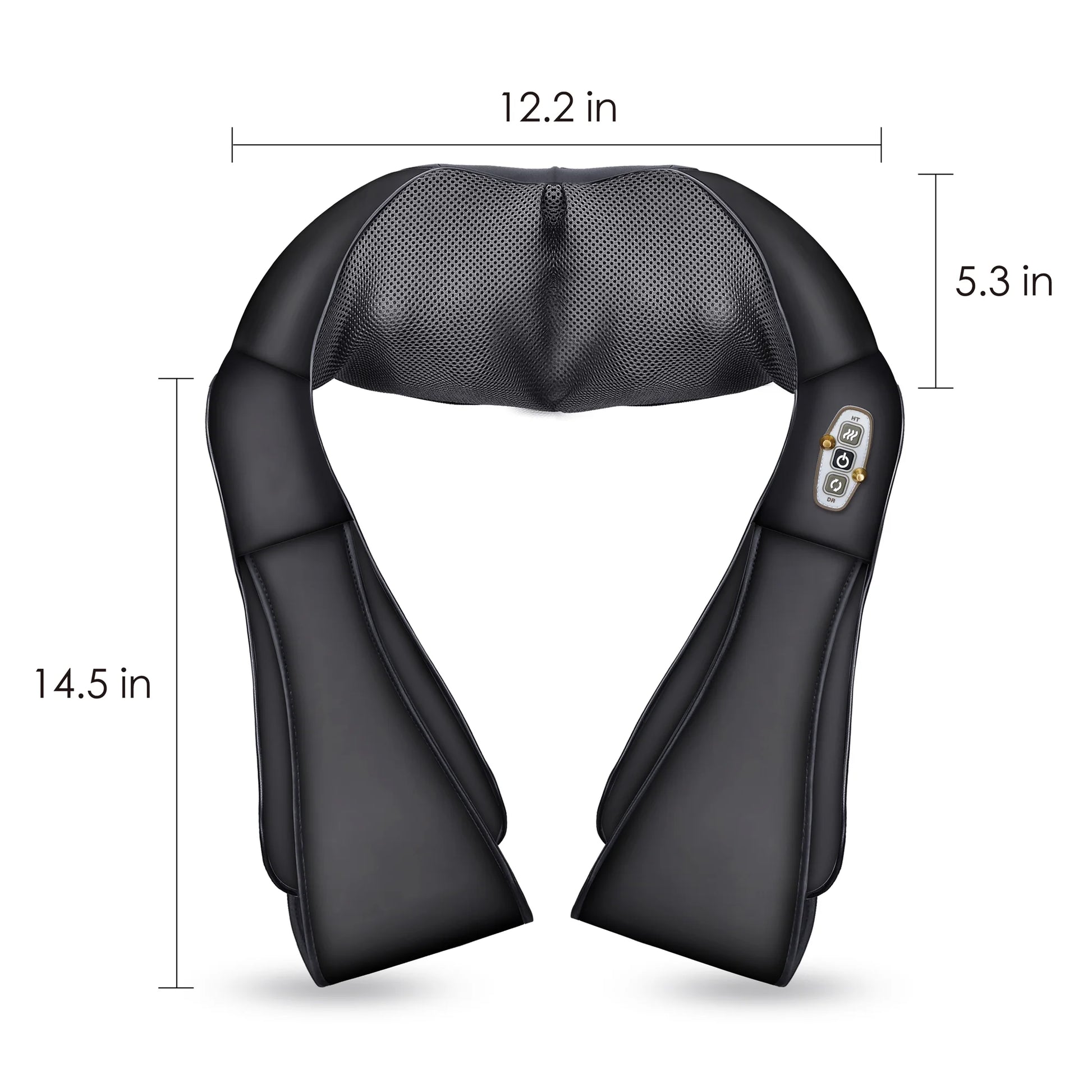 Shiatsu Shoulder Neck Massager with Heat, 4D Deep Kneading Back Massager 