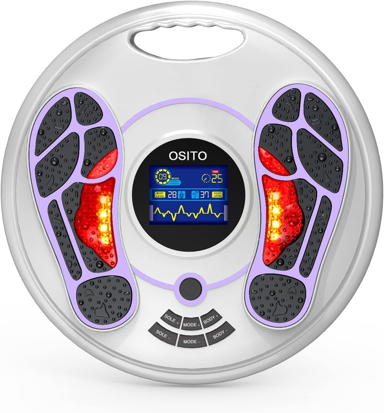 Foot Neuropathy Machine - Electronic Pulse Acupuncture for Feet Circulation - Electrical Foot Reflexology to Relax Tired Feet Ankles & Pain Relief, Swelling & Reduce Leg Cramps
