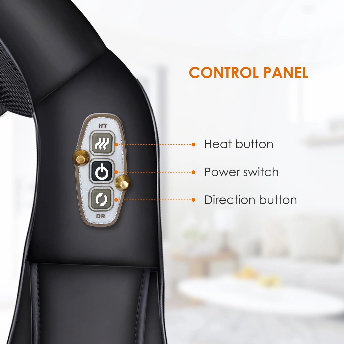 Shiatsu Shoulder Neck Massager with Heat, 4D Deep Kneading Back Massager 