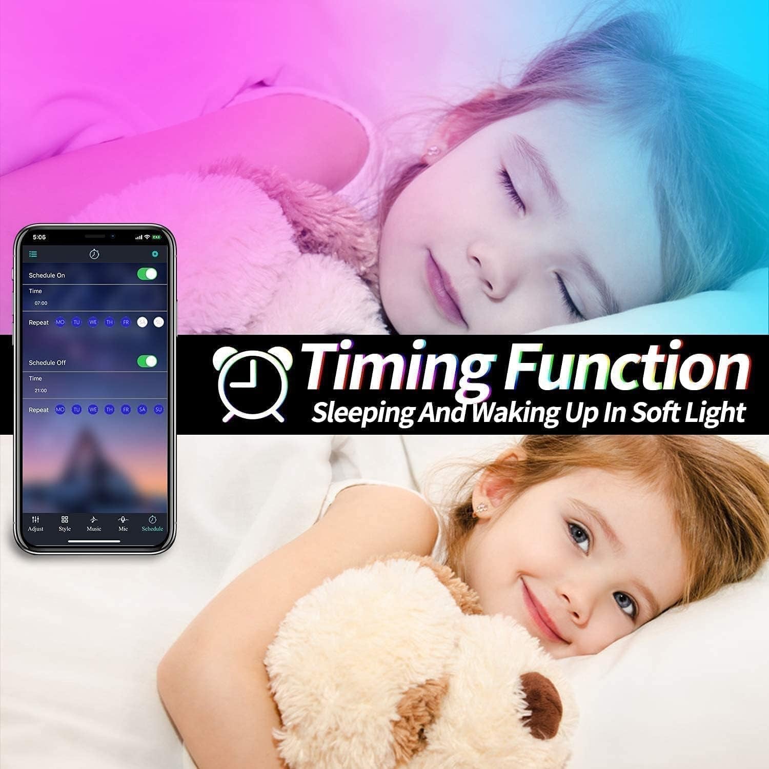  Smart LED Strip Lights – Music Sync, App Control & DIY Colors with Remote LED Lights for Bedroom, Room, TV, Party