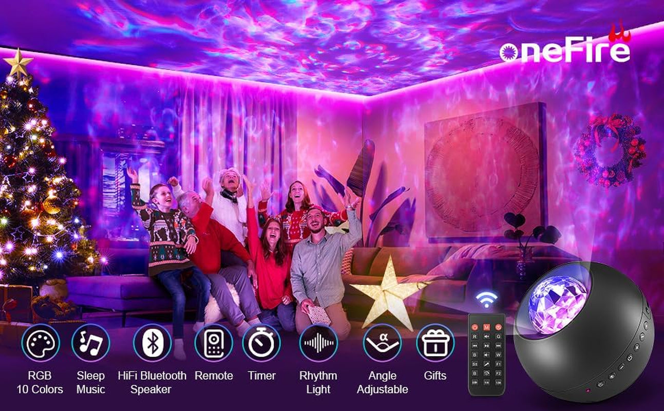 Galaxy Projector 240 Lighting Modes/15 White Noise/Bluetooth Music Galaxy Projector 