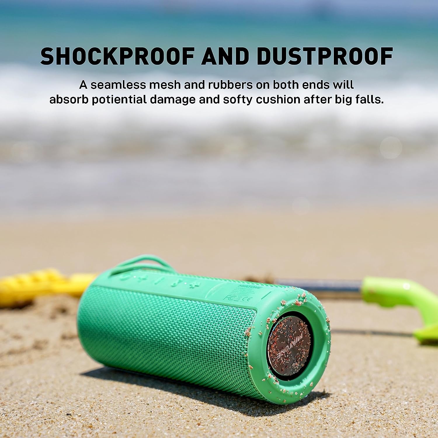 Outdoor Waterproof Portable Bluetooth Speaker - Green