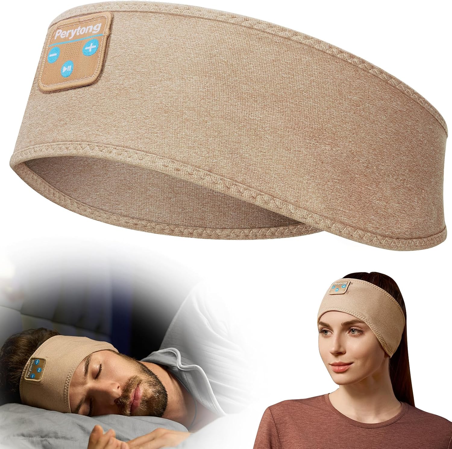 Bluetooth Sports Headband Headphones with Ultra-Thin HD Stereo Speakers Perfect for Sleeping, Workout, Air Travel, and Much More