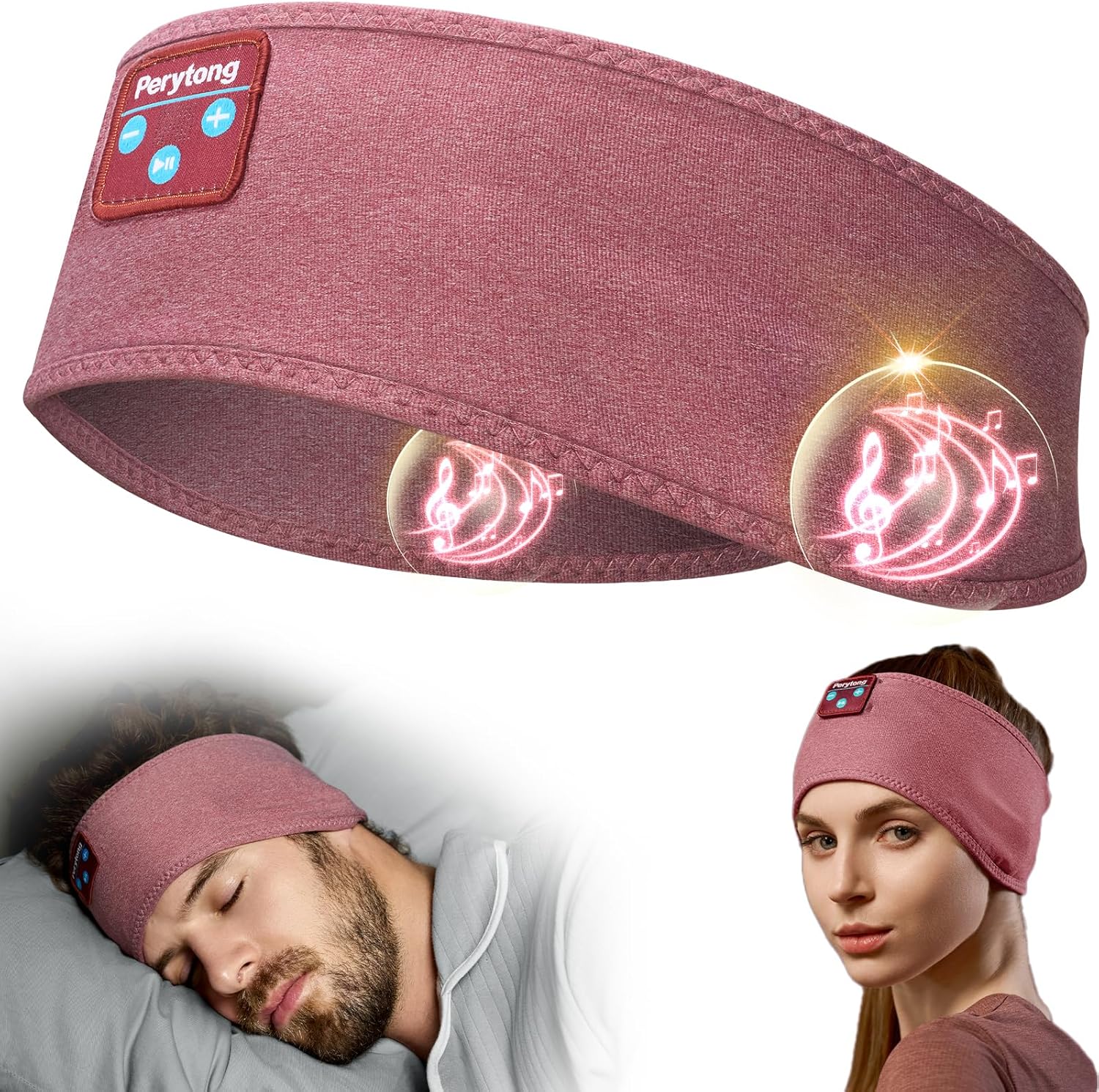 Bluetooth Sports Headband Headphones with Ultra-Thin HD Stereo Speakers Perfect for Sleeping, Workout, Air Travel, and Much More