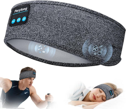 Bluetooth Sports Headband Headphones with Ultra-Thin HD Stereo Speakers Perfect for Sleeping, Workout, Air Travel, and Much More