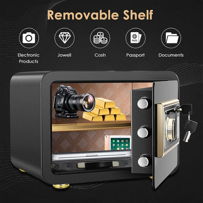 Fireproof Safe Biometric Safe Box Fireproof Waterproof 1.4 Electronic Digital Security Safe with Fireproof Bag Fire Proof Safe