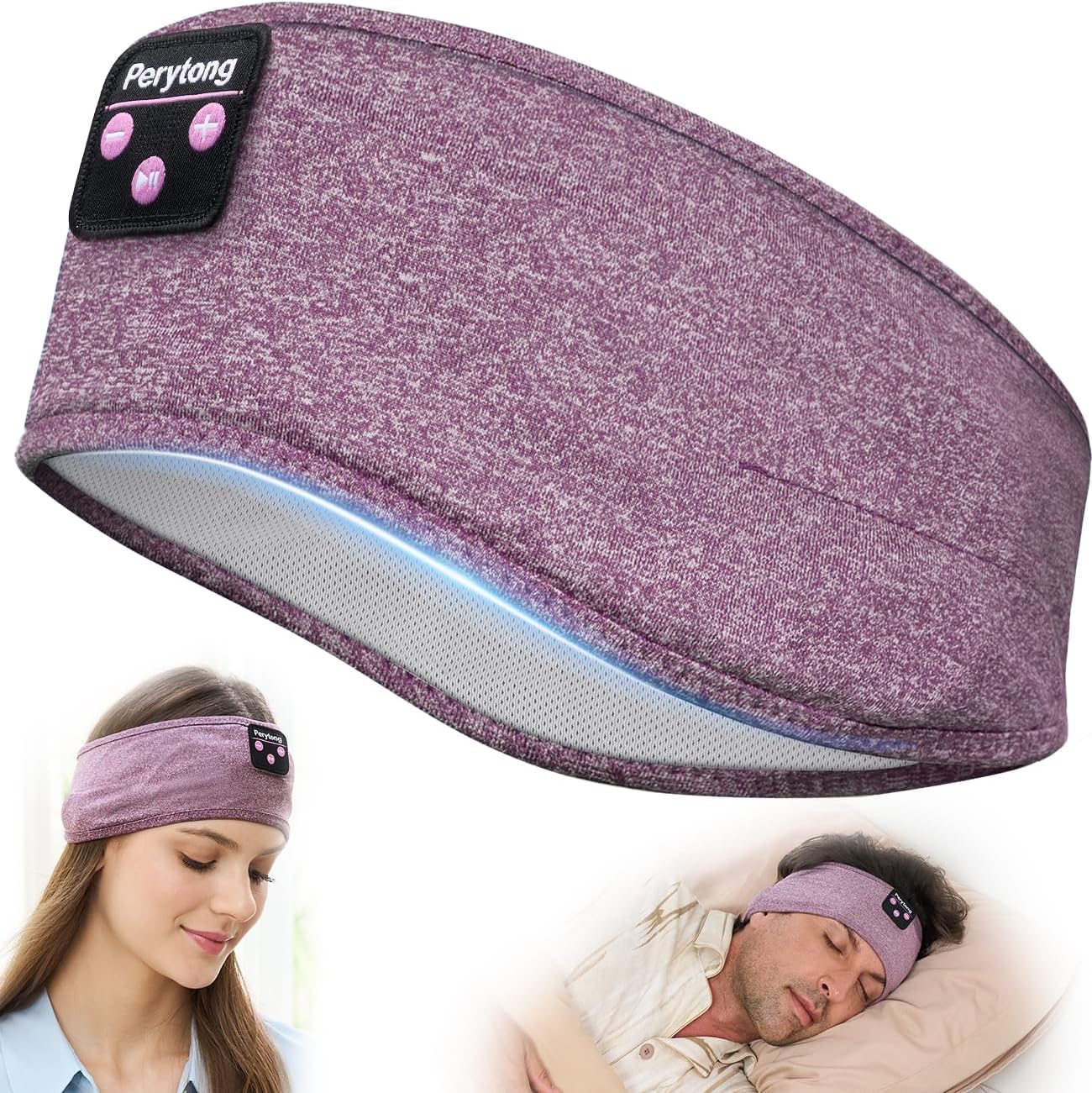 Bluetooth Sports Headband Headphones with Ultra-Thin HD Stereo Speakers Perfect for Sleeping, Workout, Air Travel, and Much More