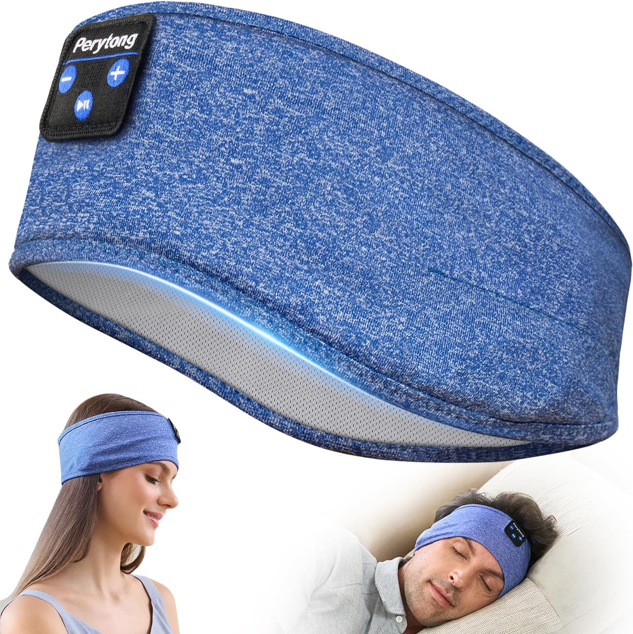 Bluetooth Sports Headband Headphones with Ultra-Thin HD Stereo Speakers Perfect for Sleeping, Workout, Air Travel, and Much More