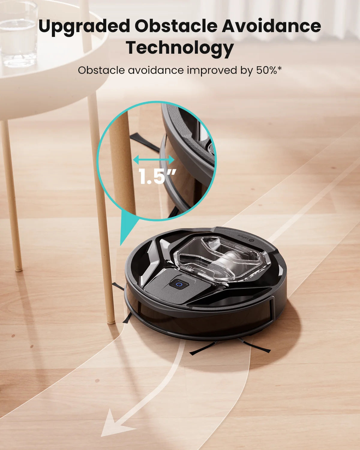 M320 Robot Vacuum Cleaner and Mop -  240Mins Runtime, for Pet Hair and Hard Floors