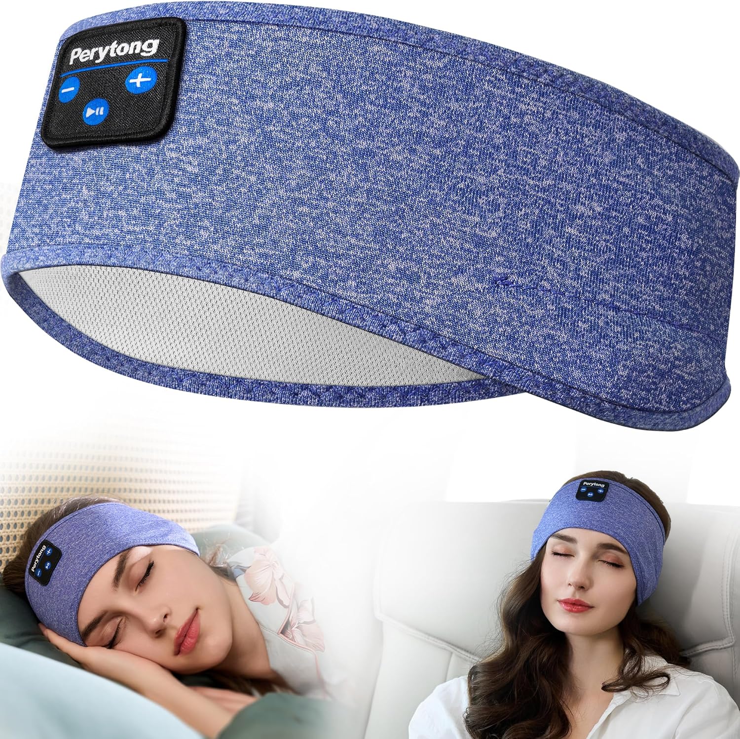 Bluetooth Sports Headband Headphones with Ultra-Thin HD Stereo Speakers Perfect for Sleeping, Workout, Air Travel, and Much More