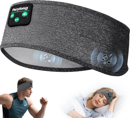 Bluetooth Sports Headband Headphones with Ultra-Thin HD Stereo Speakers Perfect for Sleeping, Workout, Air Travel, and Much More