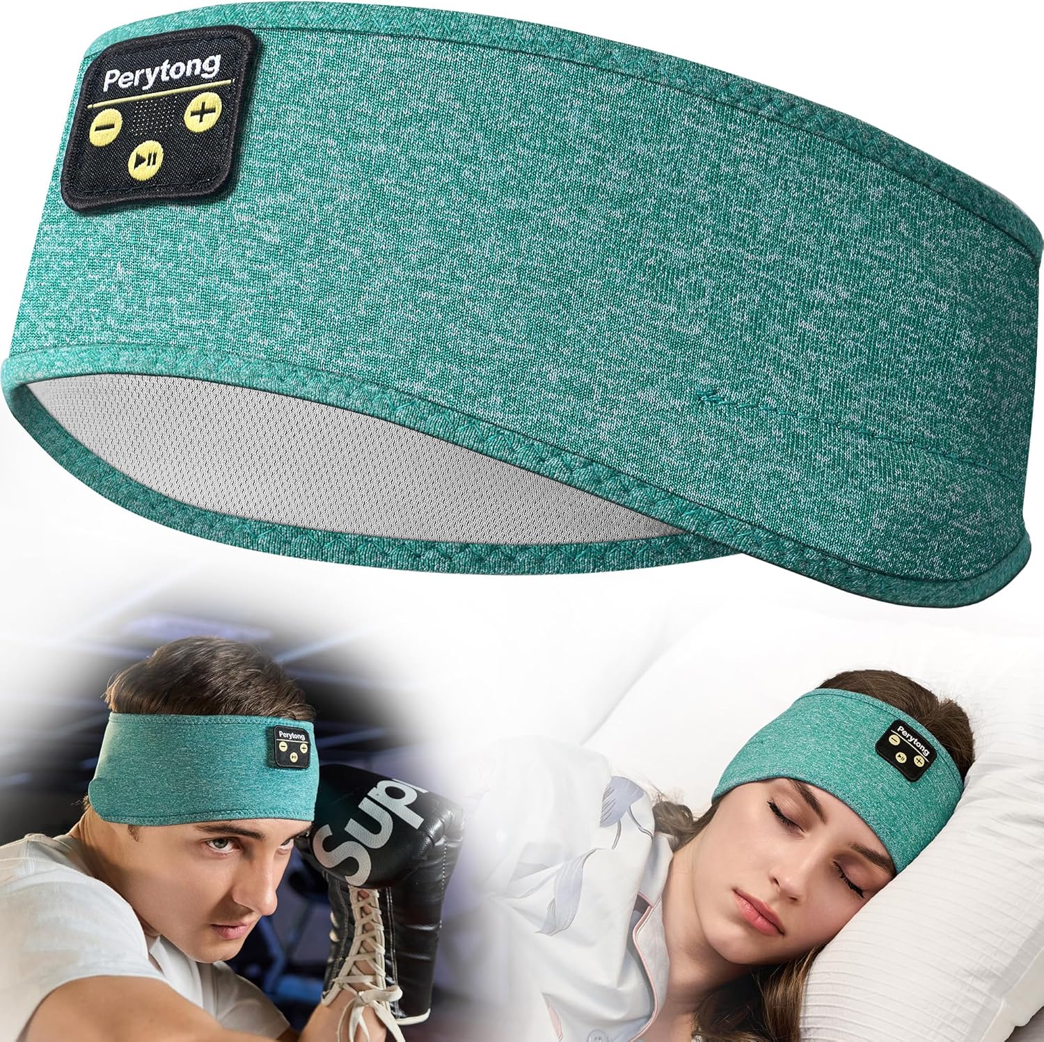 Bluetooth Sports Headband Headphones with Ultra-Thin HD Stereo Speakers Perfect for Sleeping, Workout, Air Travel, and Much More