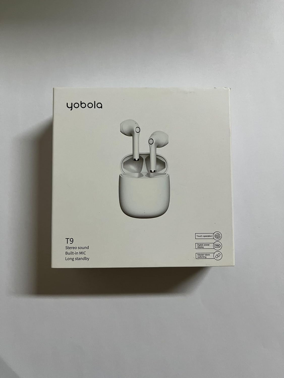 Wireless Earbuds Bluetooth, Wireless Headphones Hifi Stereo, IPX5 Waterproof Wireless Earphones Touch Control, Bluetooth Earphones 5.1 Built-In Microphone, USB-C Charging with Sport/Fitness