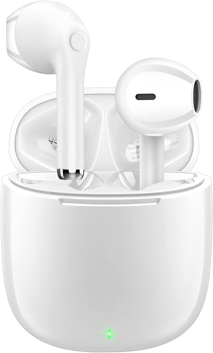 Wireless Earbuds Bluetooth, Wireless Headphones Hifi Stereo, IPX5 Waterproof Wireless Earphones Touch Control, Bluetooth Earphones 5.1 Built-In Microphone, USB-C Charging with Sport/Fitness