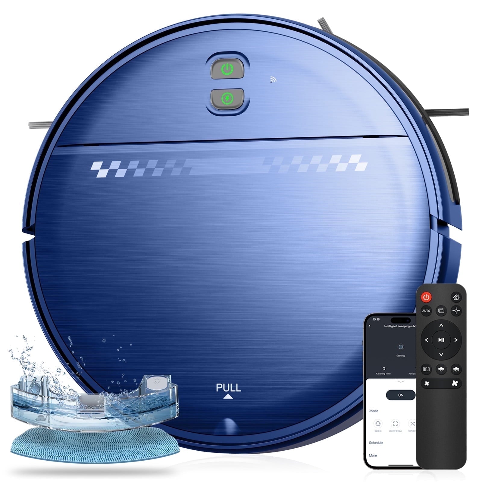 Robot Vacuum Cleaner, 2 in 1 Robot Vacuum and Mop Combo for Pet Hair, Hard Floor
