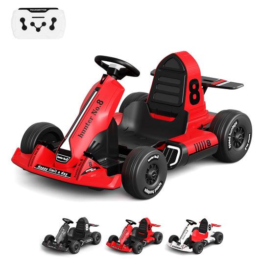 12 Volts Kids Electric Ride-On Car with Remote Control, Outdoor Go-Kart  (Max Speed 5 Mph)
