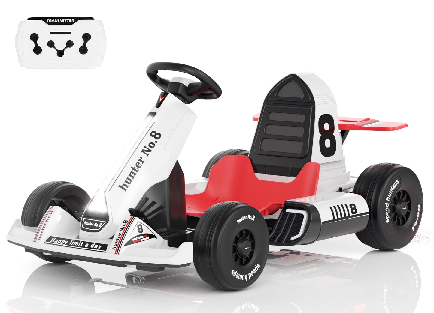 12 Volts Kids Electric Ride-On Car with Remote Control, Outdoor Go-Kart  (Max Speed 5 Mph)
