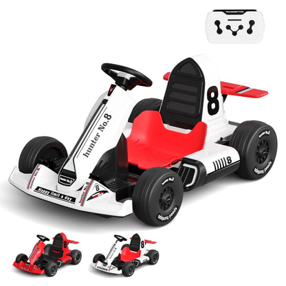12 Volts Kids Electric Ride-On Car with Remote Control, Outdoor Go-Kart  (Max Speed 5 Mph)