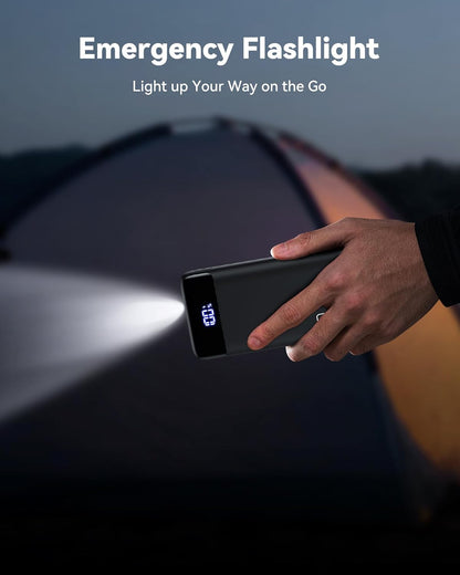 Portable Charger LED Display Phone Battery Pack Compatible with Iphone 16 15 14 13 Pro Samsung S23 Google Ipad Tablet, Etc