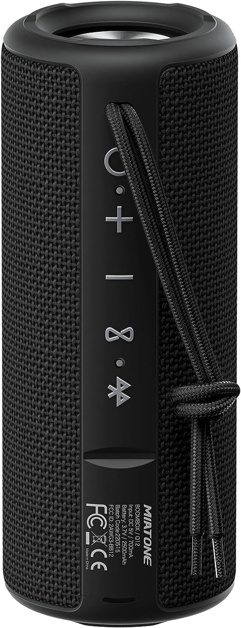 Outdoor Portable Bluetooth Speaker Waterproof Wireless Speakers - Black