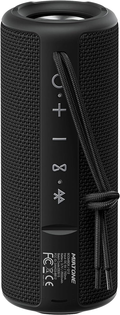 Outdoor Portable Bluetooth Speaker Waterproof Wireless Speakers - Black