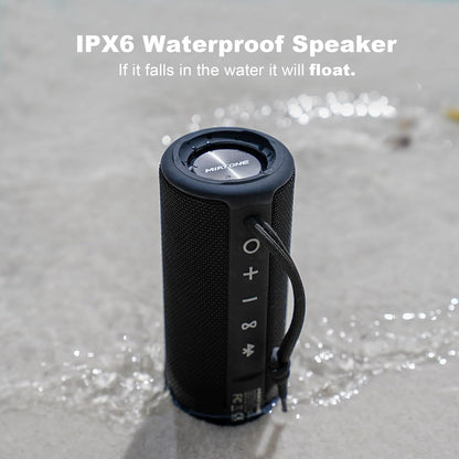 Outdoor Portable Bluetooth Speaker Waterproof Wireless Speakers - Black