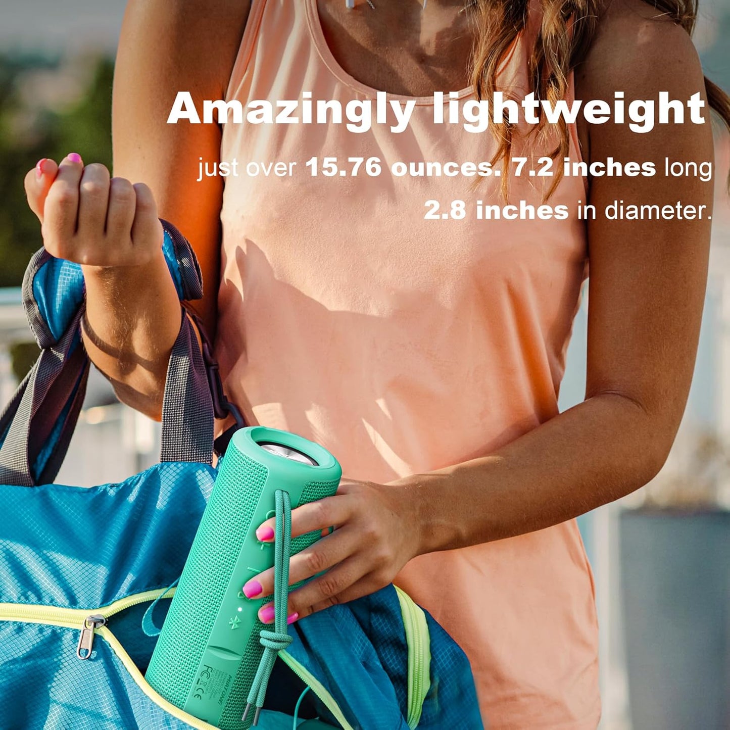 Outdoor Waterproof Portable Bluetooth Speaker - Green