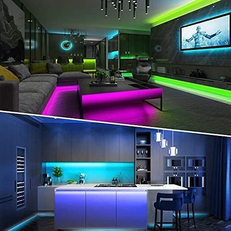  Smart LED Strip Lights – Music Sync, App Control & DIY Colors with Remote LED Lights for Bedroom, Room, TV, Party